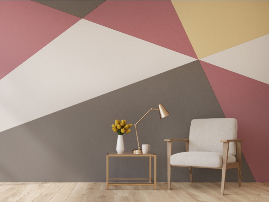 Geometric print hallway project