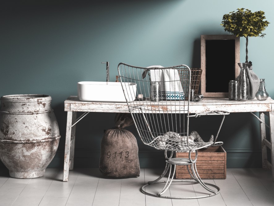 Industrial chic hallway project