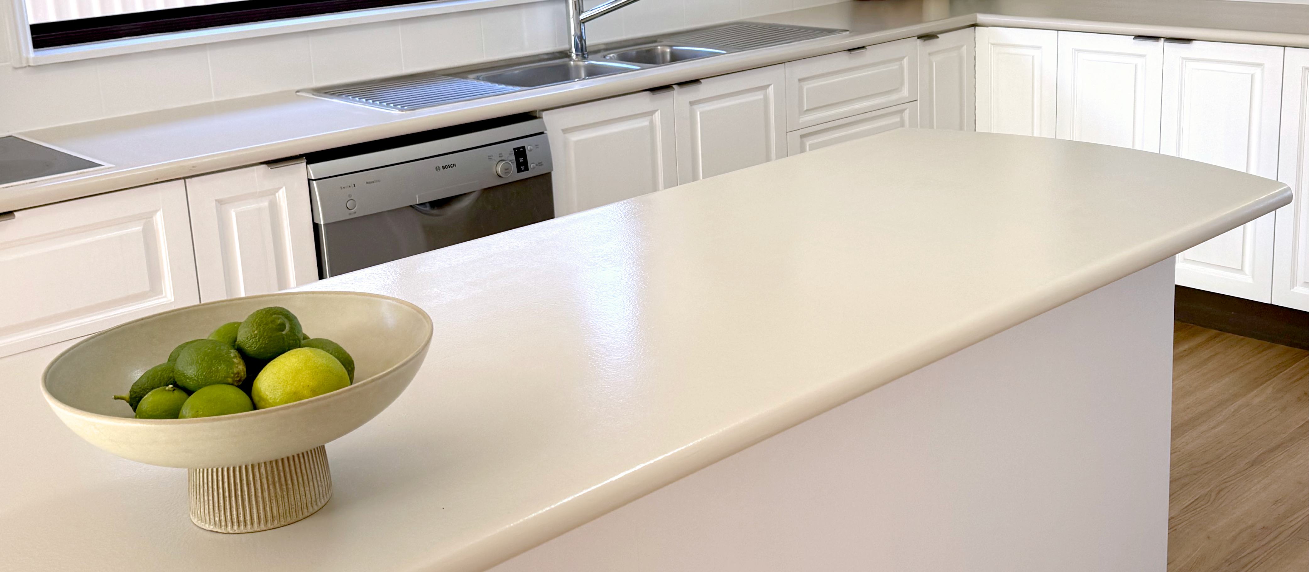 How To Paint A Kitchen Benchtop