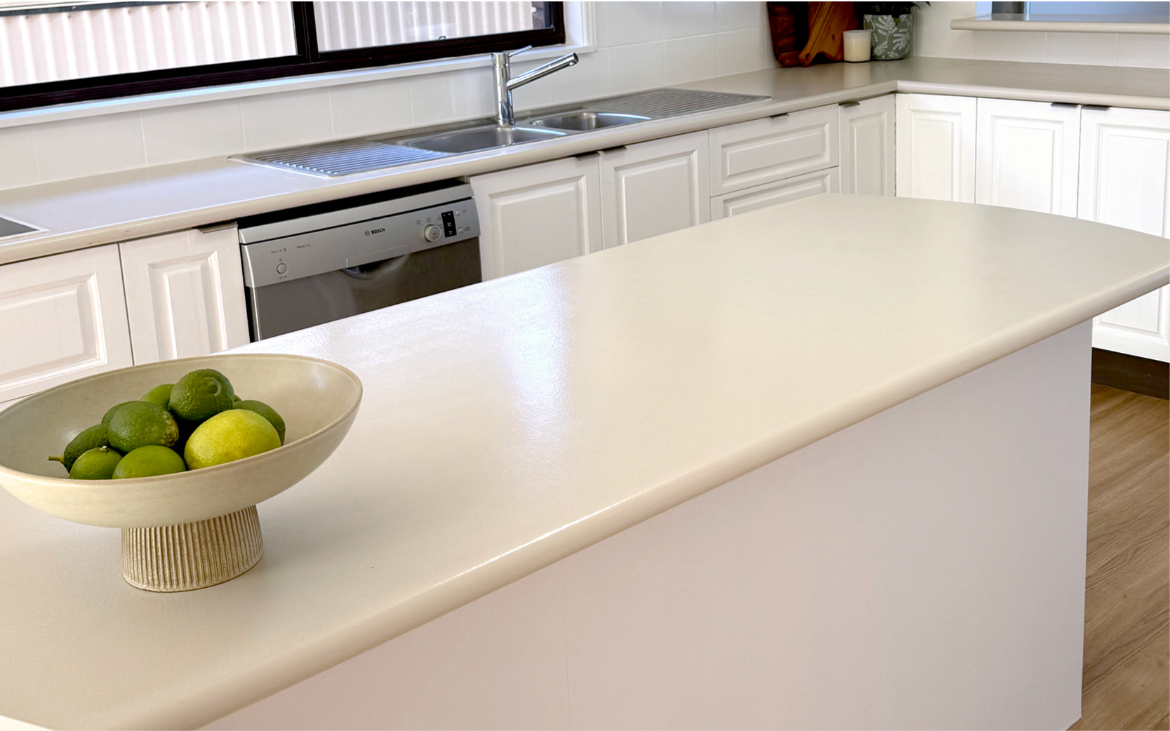 How To Paint A Kitchen Benchtop