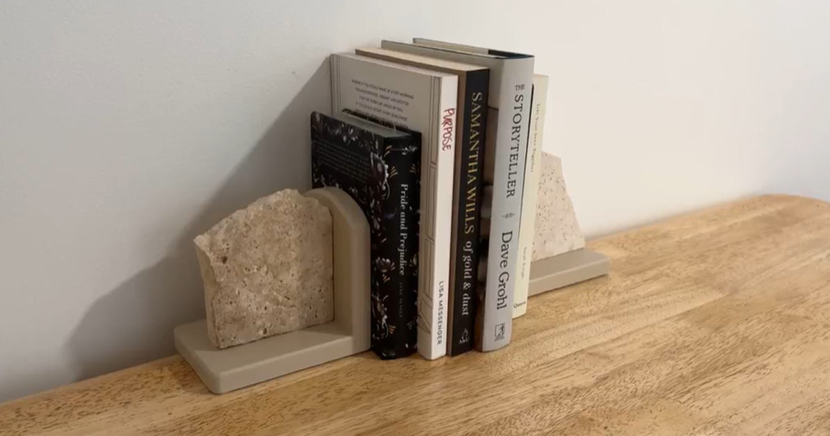 A Quick DIY Project to Upcycle Thrifted Bookends - Inspirations Paint