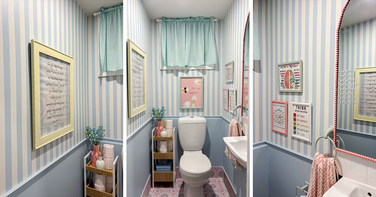 Transform a Tired Powder Room With Paint