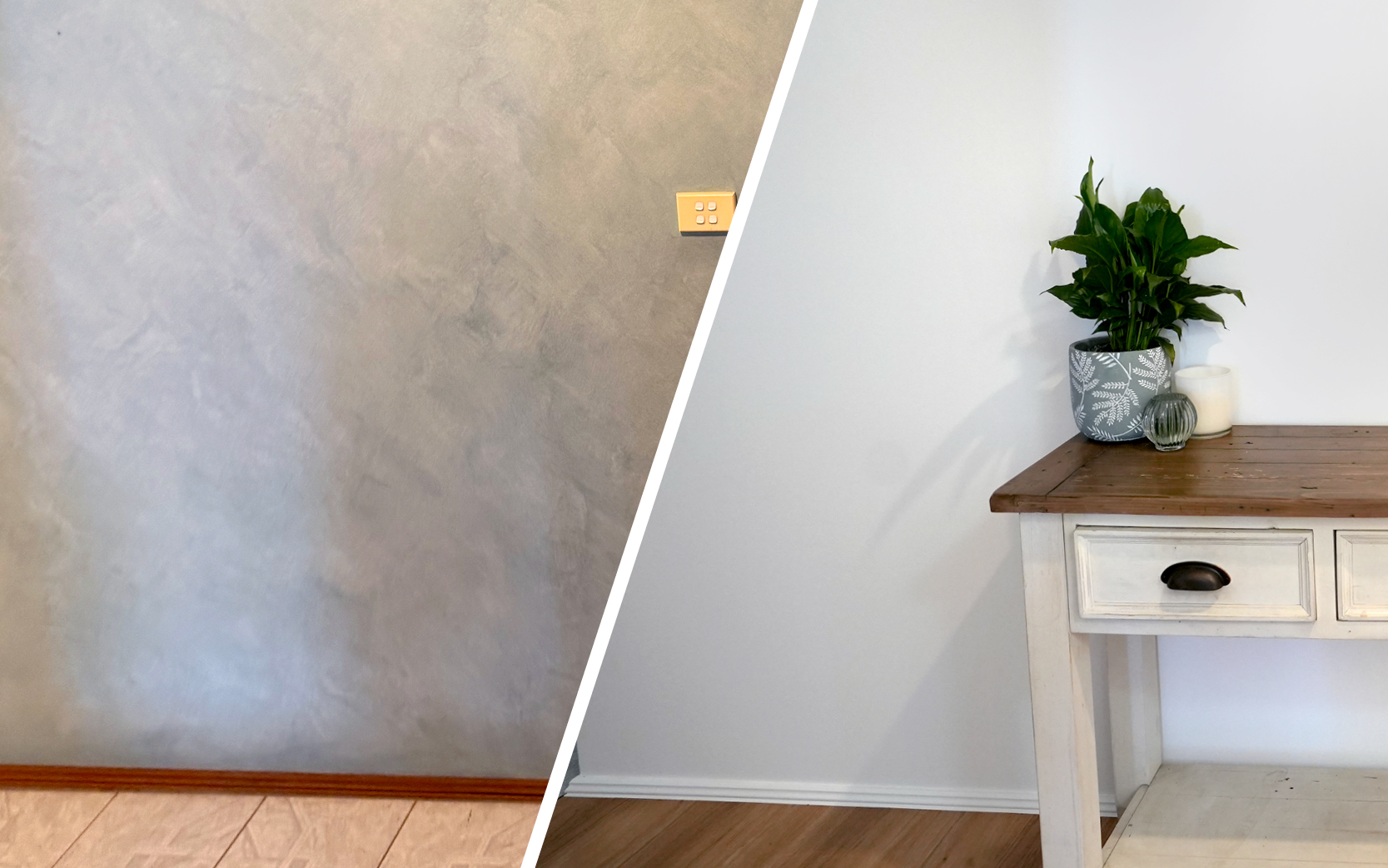 How to paint over a textured feature wall