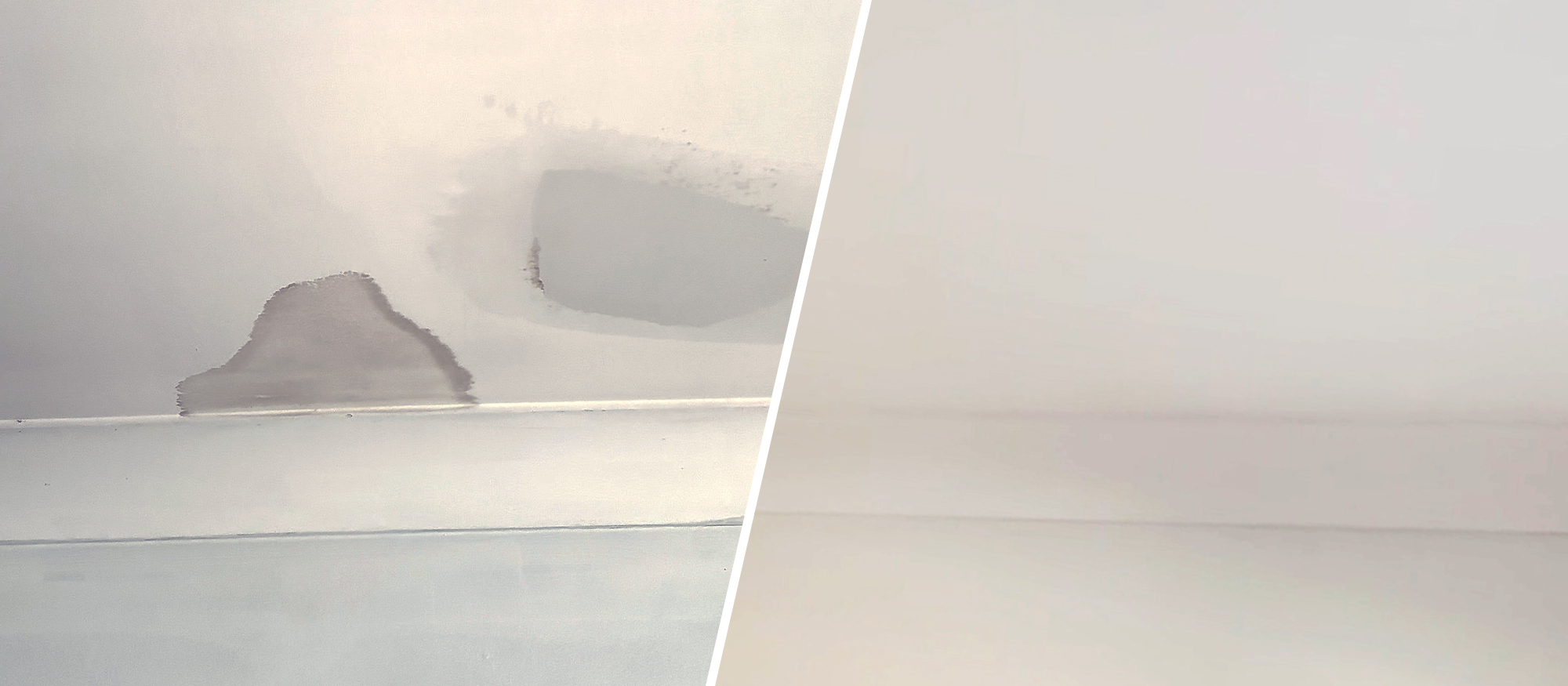 How to paint a water damaged ceiling