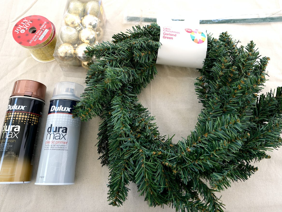 Budget to Boujee Christmas Wreath in 3 Easy Steps