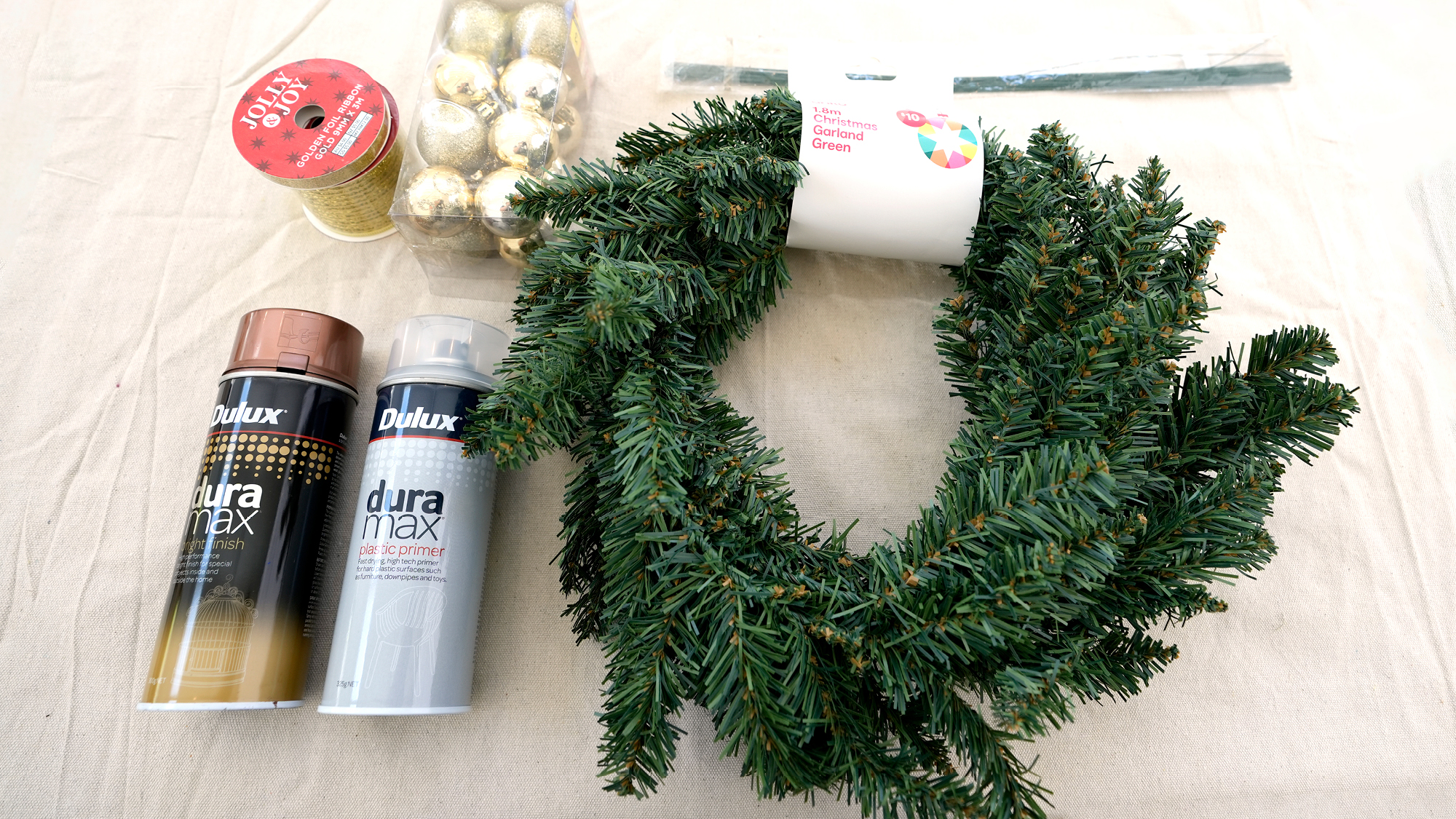 Budget to Boujee Christmas Wreath in 3 Easy Steps