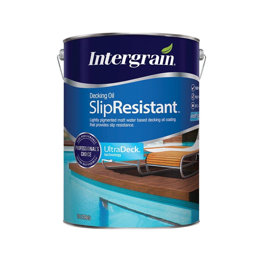 Intergrain UltraDeck SlipResistant Decking Oil Natural 10L