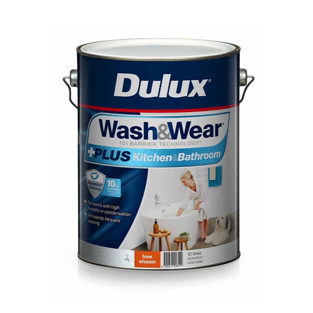 Dulux Wash&Wear +PLUS Kitchen&Bathroom Low Sheen Vivid