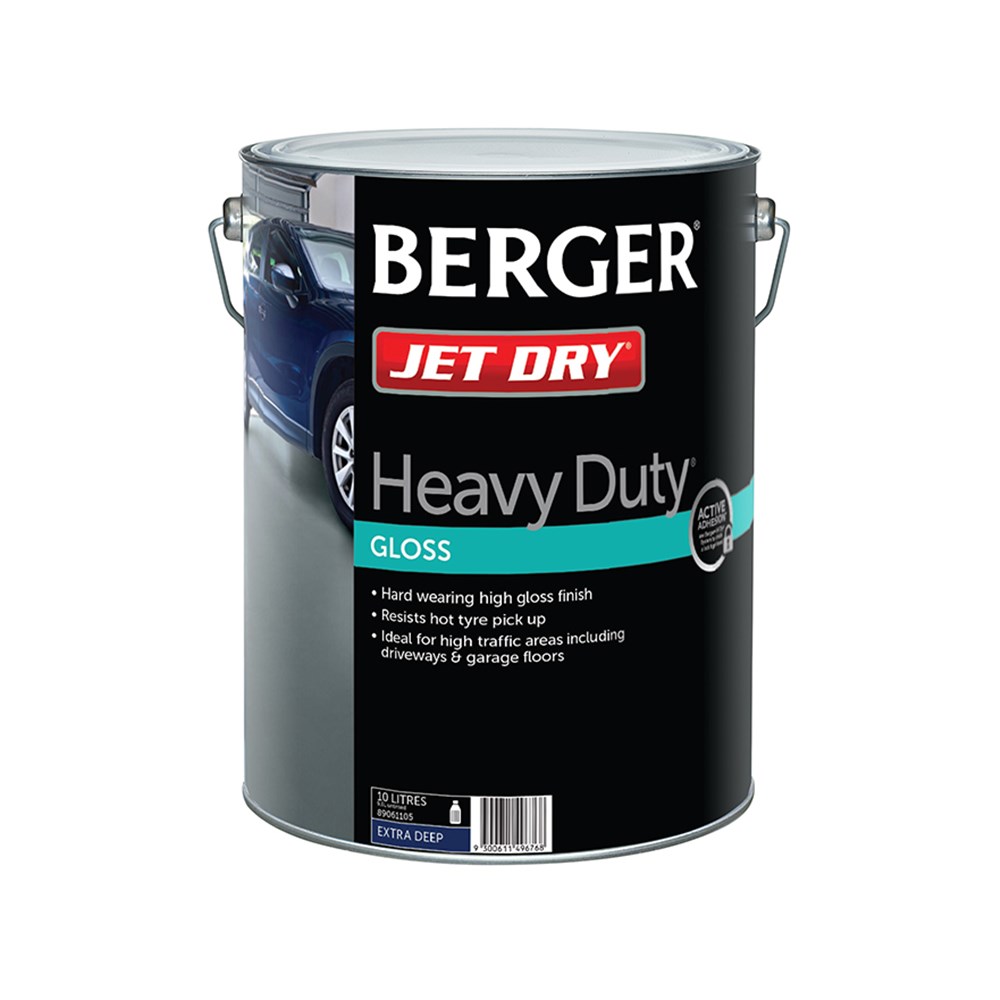 Berger Jet Dry Heavy Duty Gloss Ultra Deep 10L Inspirations Paint