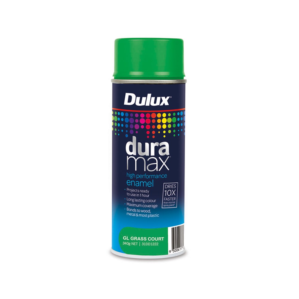 Dulux Duramax High Performance Enamel Spray Paint Gloss Grass Court