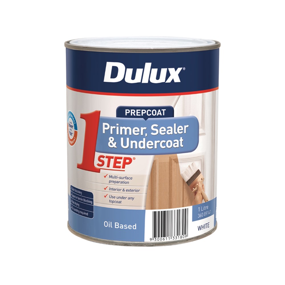 Dulux 1Step Oil Based Primer Sealer Undercoat 1L Inspirations Paint