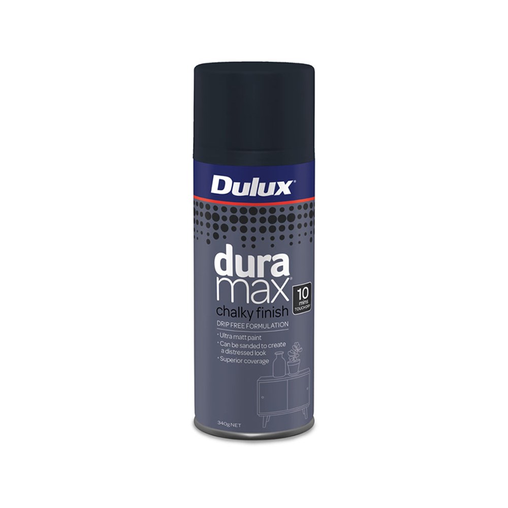 Dulux Duramax Vintage Charcoal Chalky Finish Spray Paint 340ml