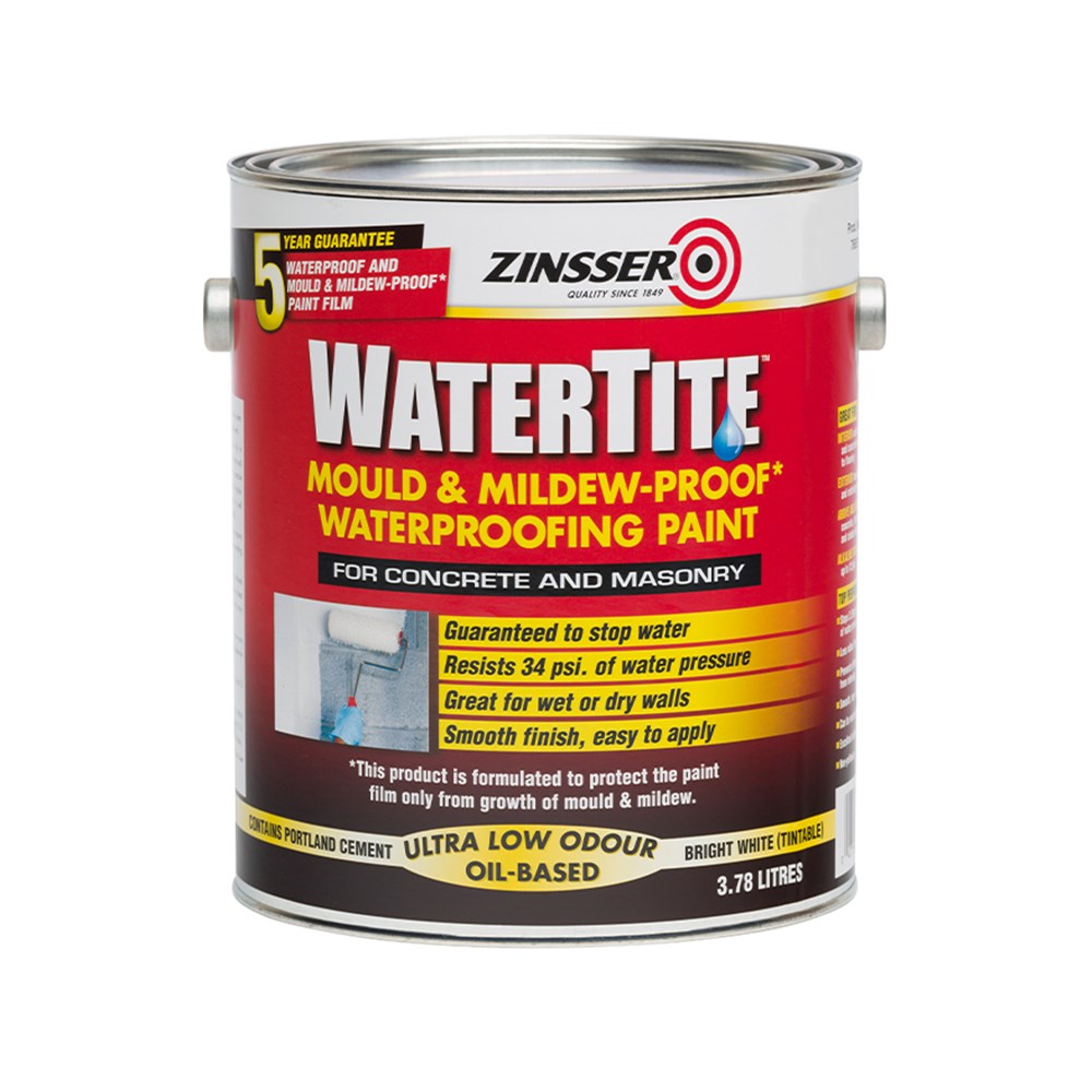 Zinsser WATERTITE® Mould & MildewProof™* Waterproofing Paint 3.75L