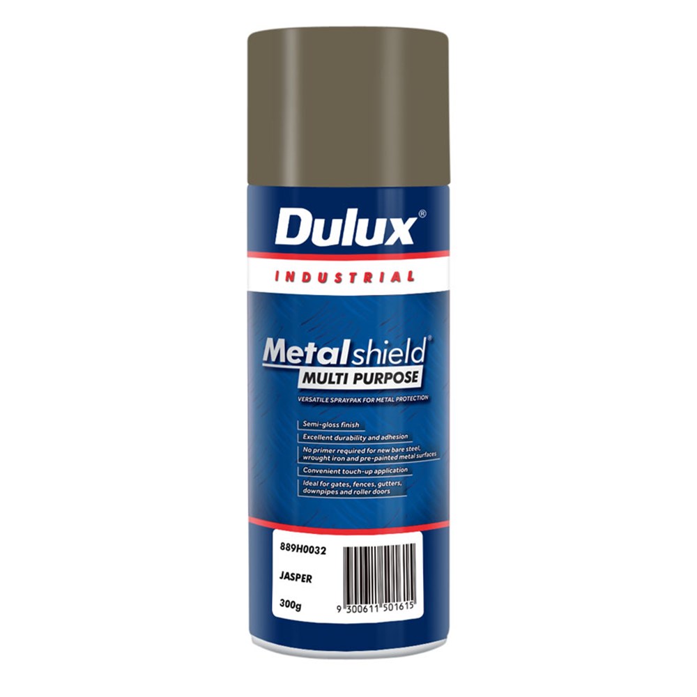 Dulux Metalshield Multipurpose Spray Paint Semi Gloss Jasper 300G Inspirations Paint Store