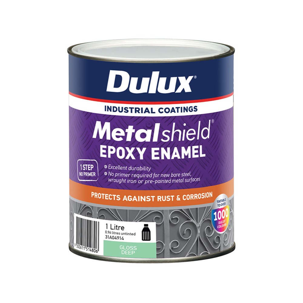 Dulux Metalshield Epoxy Enamel Gloss Deep 1L Inspirations Paint