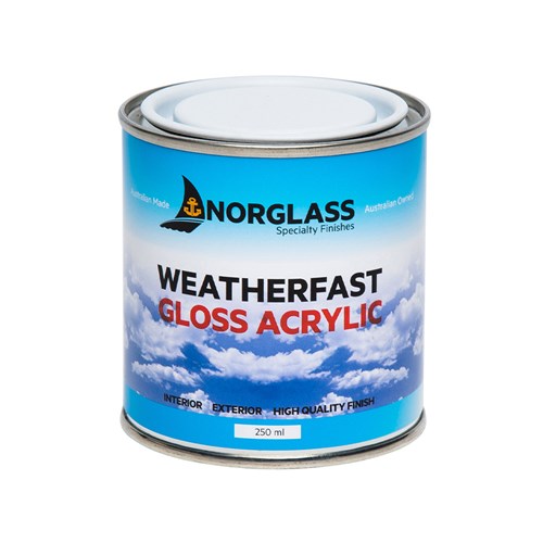 Norglass Weatherfast Acrylic Gloss White 250ml