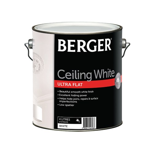 Berger Premium Ceiling White Ultra Flat White 4l