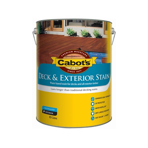 Cabot's Deck & Exterior Stain Water Based Merbau 10L