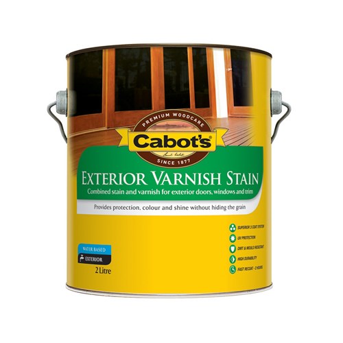 Cabot's Exterior Varnish Stain Rose Mahogany 2L