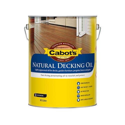 Cabot's Natural Decking Oil Jarrah 10L