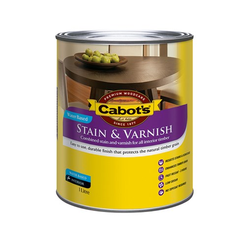 Cabot's Stain & Varnish Water Based Satin Tint Base 4L