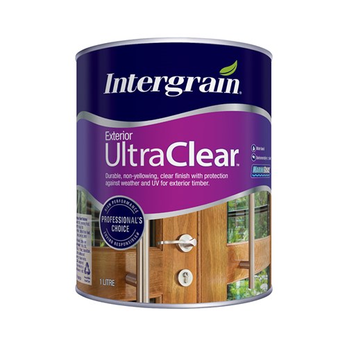 Intergrain UltraClear Exterior Timber Finish Matt 1L
