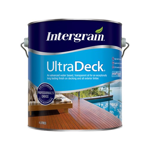 Intergrain UltraDeck Water Based Decking Oil Natural 4L Inspirations