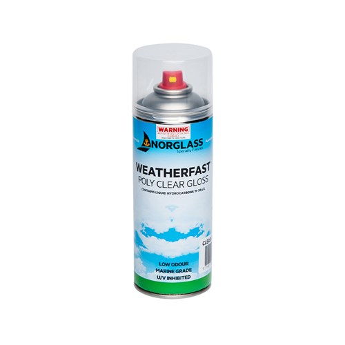 Norglass Weatherfast Poly Clear Aerosol Gloss 300g