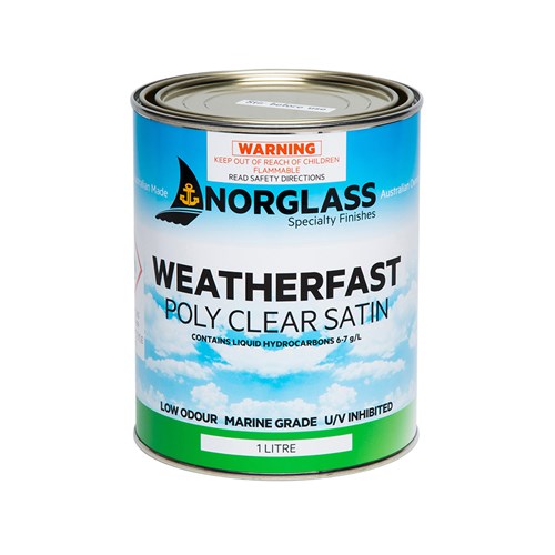 Norglass Weatherfast Poly Clear Satin 1L
