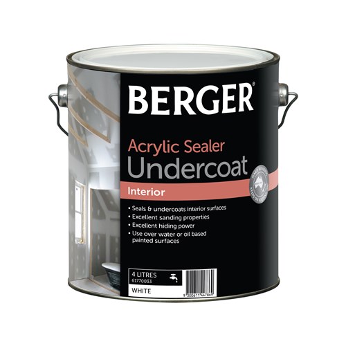 Berger Acrylic Sealer Undercoat White 4L