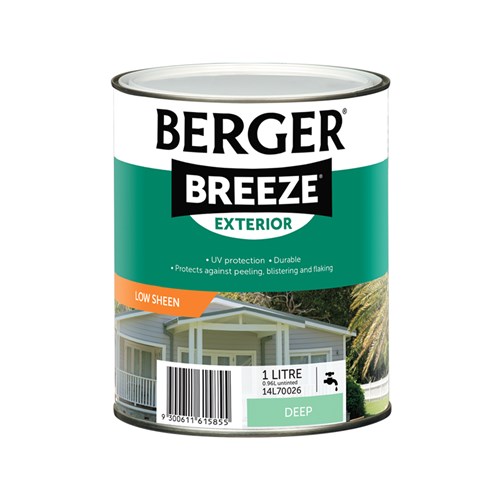 Berger Breeze Exterior Low Sheen Deep 1L