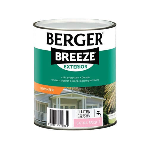 Berger Breeze Exterior Low Sheen Extra Bright 4L