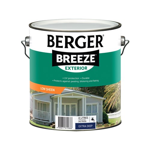 Berger Breeze Exterior Low Sheen Extra Deep 4L