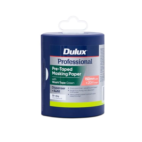 dulux-professional-green-pre-taped-masking-paper-dispenser-150mm-x-20m