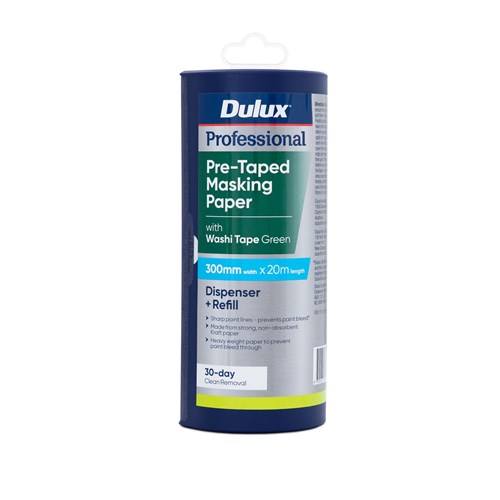 dulux-professional-green-pre-taped-masking-paper-dispenser-300mm-x-20m