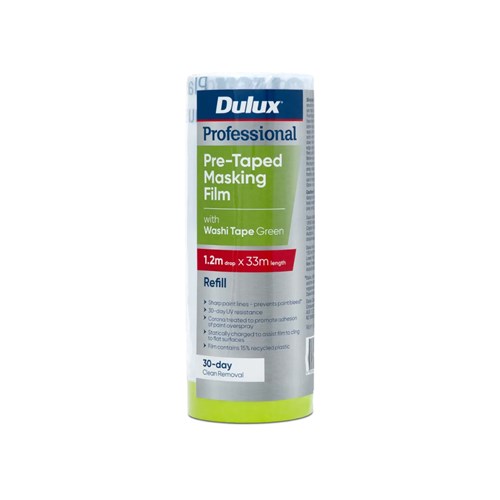 dulux-professional-pre-taped-masking-film-green-refill-12-33m