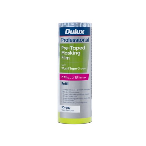 dulux-professional-pre-taped-masking-film-green-refill-27-18m