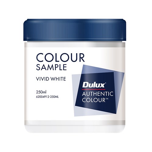 Dulux Sample Pot Vivid White 250ml