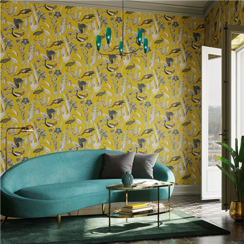 genesis-glasshouse-mustard-wallpaper-room