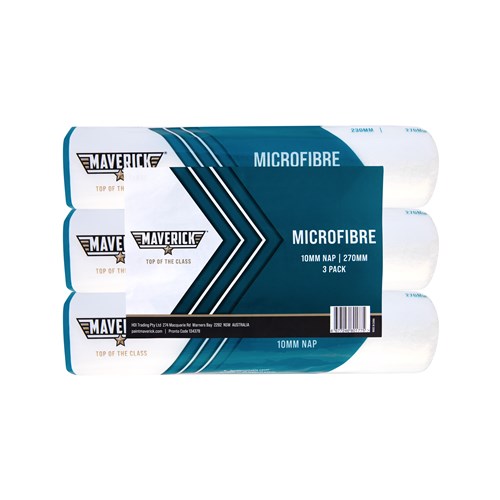 Maverick Microfibre Roller Cover 10mm x 270mm 3 Pack