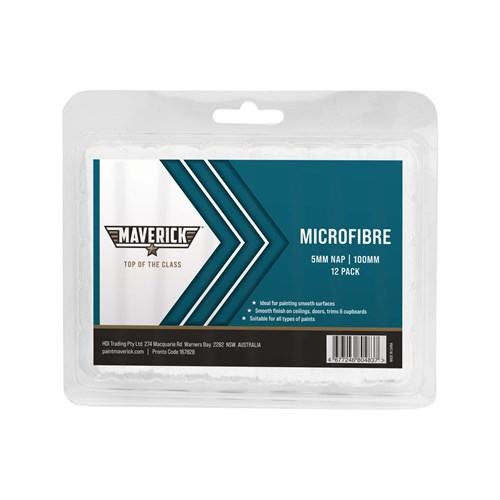 maverick-minirollers-microfibre-5mmnap-100mm-12pack