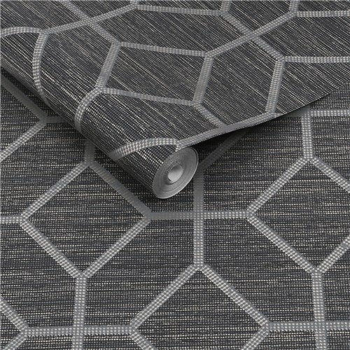 opulence-asscher-geo-onyx-wallpaper-roll