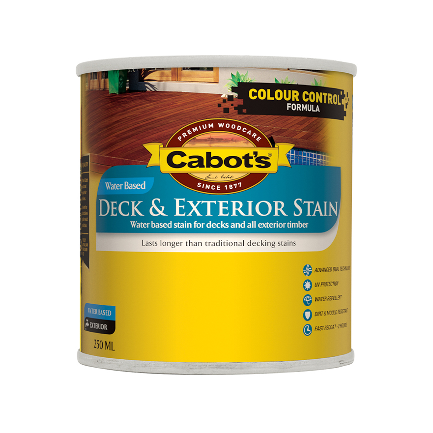 Cabot�s Deck & Exterior Stain Water Based Merbau 250ml Cabot�s Deck & Exterior Stain Water Based Merbau 250ml
