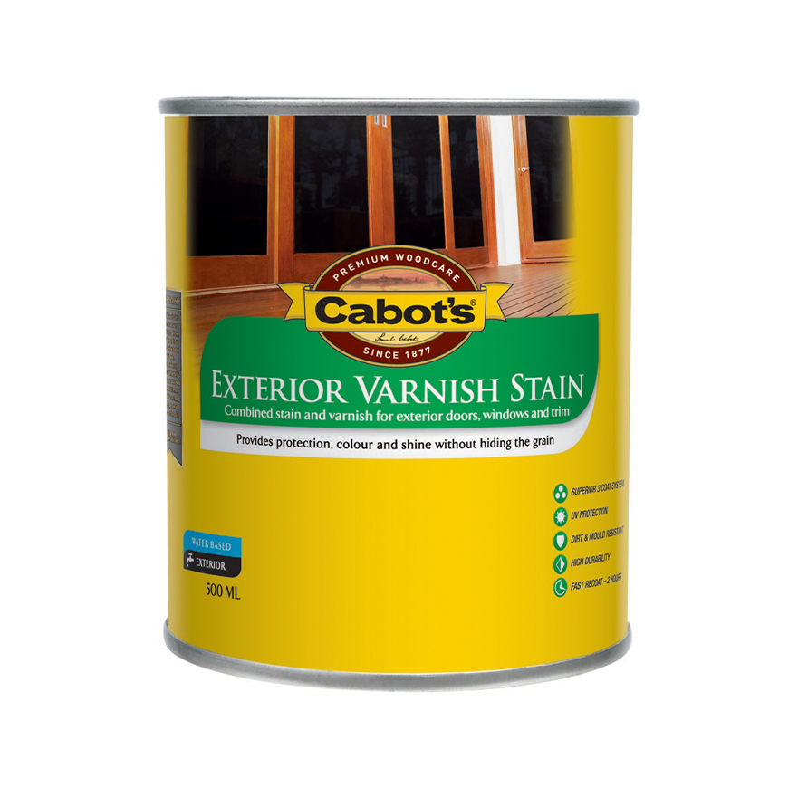 Cabot�s Exterior Varnish Stain Teak 500ml Inspirations Paint