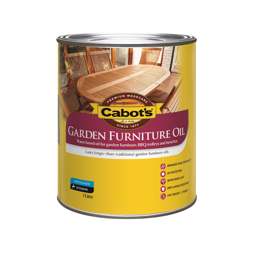 Cabot's Garden Furniture Oil New Natural 1L Inspirations Paint