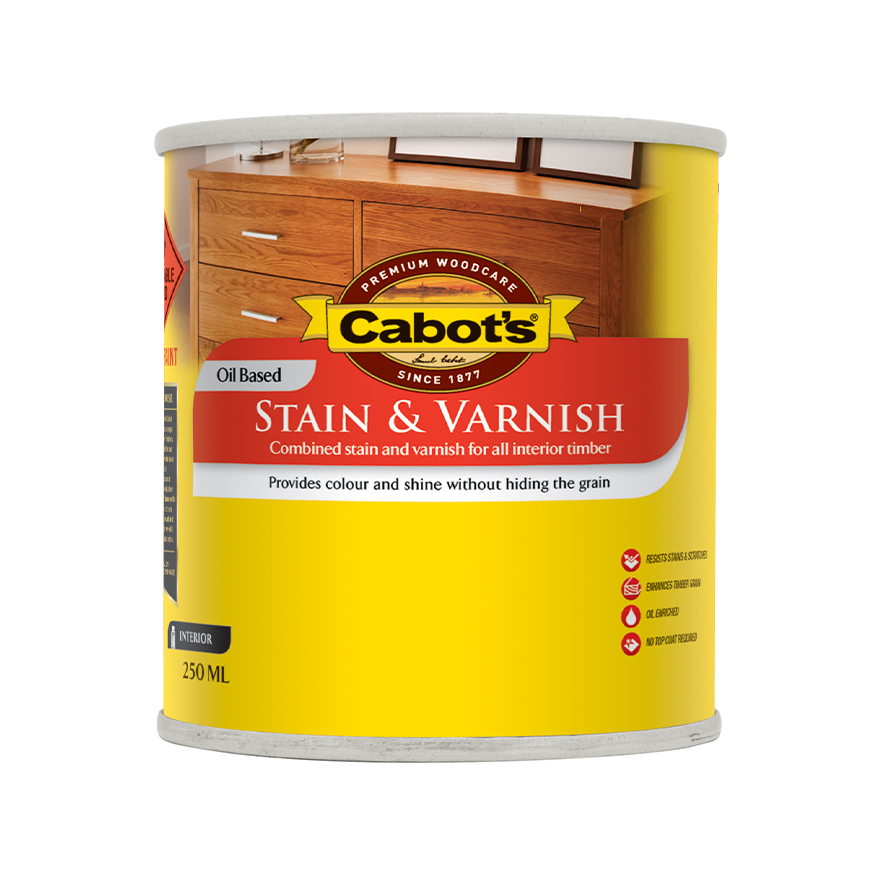 Cabot's Stain & Varnish Oil Based Gloss Cedar 250ml Inspirations Paint