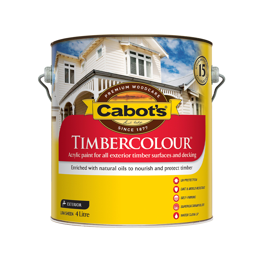Cabot's Timbercolour Deck & Exterior Paint 4L Inspirations Paint