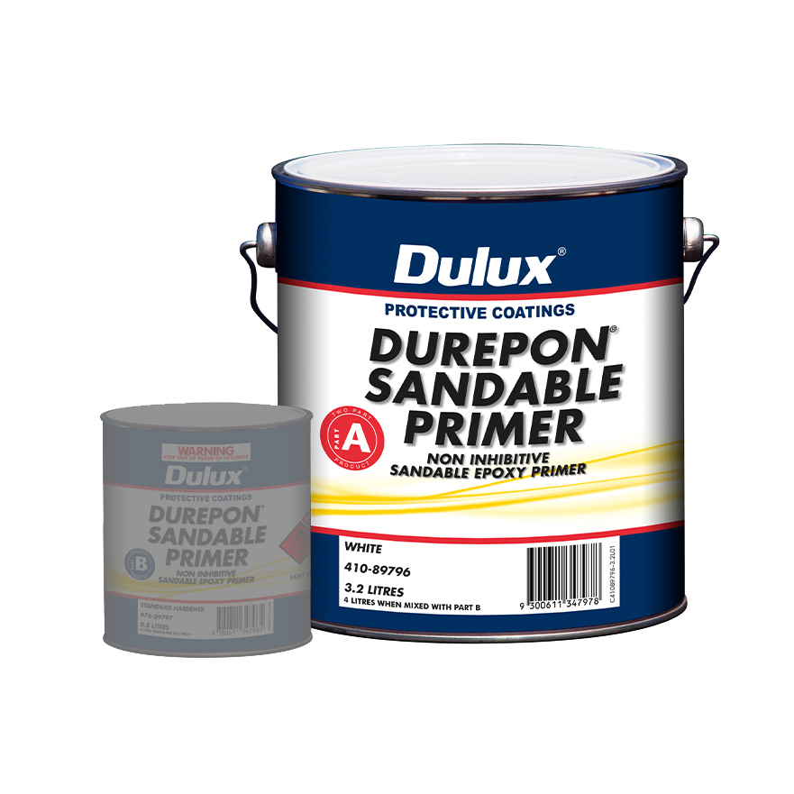 Dulux Durepon® Sandable Primer Part A White 3L Inspirations Paint