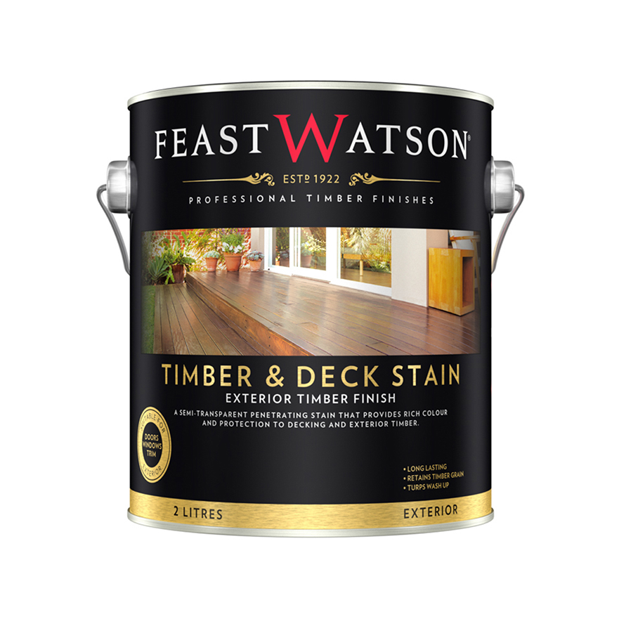 Feast Watson Timber & Deck Stain Black Japan 2L Inspirations Paint