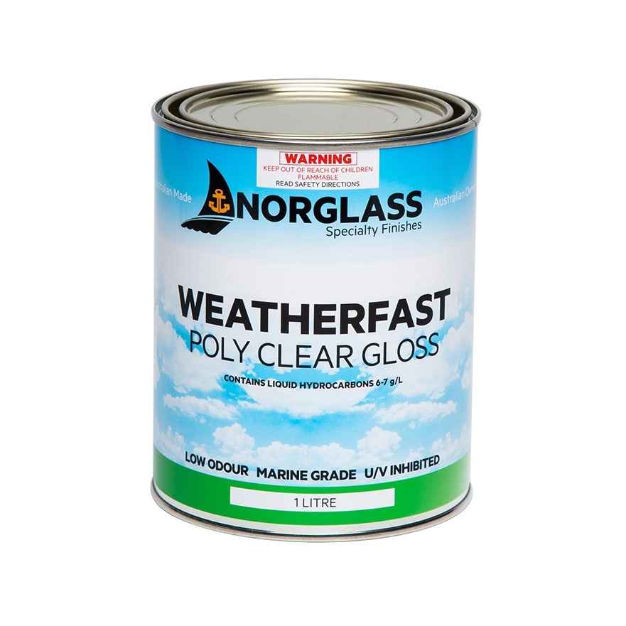 Weatherfast Poly Clear Gloss 1L Inspirations Paint